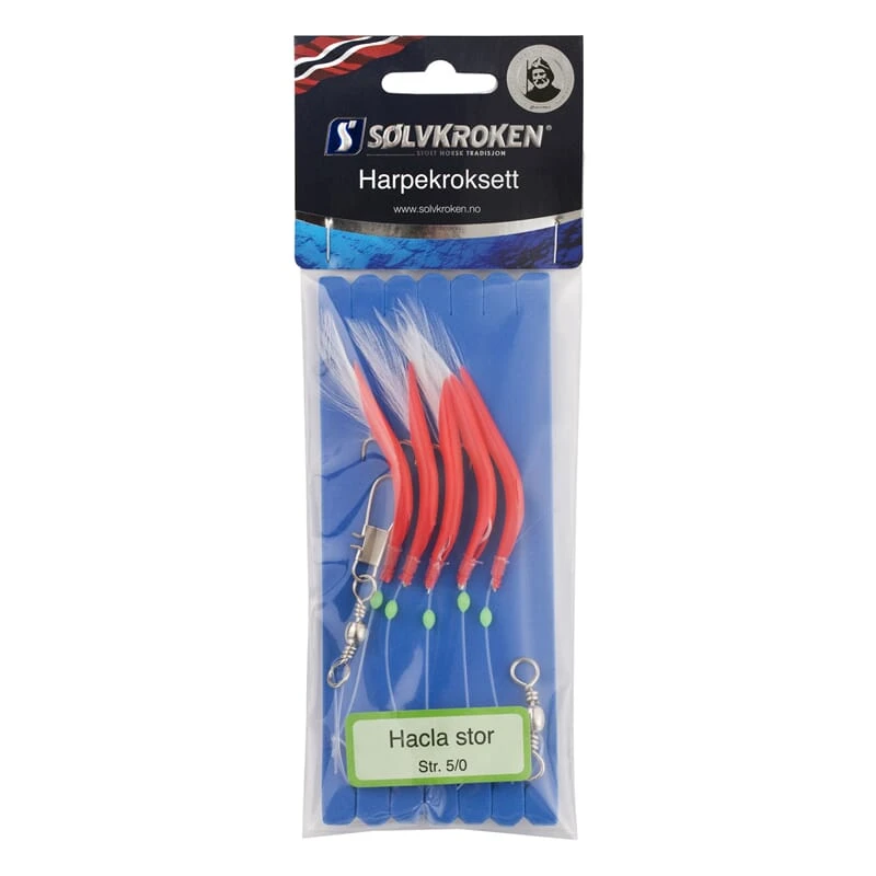 Sølvkroken Harpekroksett Hacla Stor 5/0 3 Sølvkroken Harpekroksett Hacla Stor 5/0