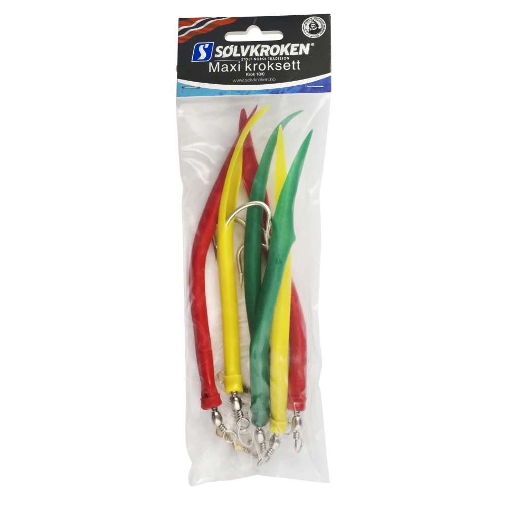 Sølvkroken Maxi Kroksett 8/0 3 Sølvkroken Maxi Kroksett 8/0