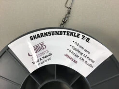 Melvold Aukantekle/Sei 7/0 Rustfri 6 Kroker, 0,9mm Sene