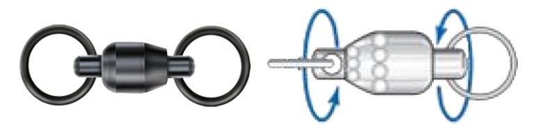 Diamond Double Action Rotary Ball Bearing Swivels 500lb 3pak 4 Diamond Double Action Rotary Ball Bearing Swivels 500lb 3pak - Bilde 2