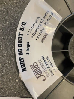 Melvold Kort Og Godt 8/0 Rustfri 3 Kroker - 1,2mm Sene