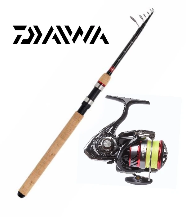 Daiwa Ninja X TeleSpin 240cm 5-20g/Daiwa Ninja2000 M/0,13J-braid 3 Daiwa Ninja X TeleSpin 240cm 5-20g/Daiwa Ninja2000 M/0,13J-braid